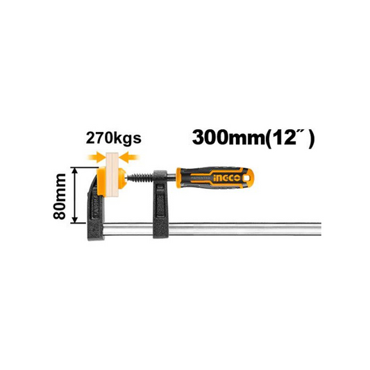 Abrazadera F 80x300 mm